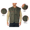 Quilted Woobie Vest Lightweight Poncho Liner Inspired Zip Up Sleeveless Outdoorsman Vest