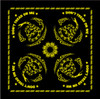 Black Don't Tread On Me Flag Cotton Biker Skull Bandana