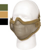 Carbon Steel Half Face Mask Cover Nose Mouth Airsoft Paintball Protection