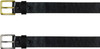 Black Leather Garrison Belt Bonded Heavy Duty Work Belt 1.25" Wide