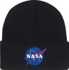 Black Embroidered NASA Meatball Official Space Logo Watch Cap Acrylic Winter Hat