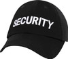 Black SECURITY Tactical Cap Embroidered Security Fit All Flex Hat