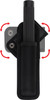 Black Rotating Swivel Long Baton or Flashlight Holder Pouch