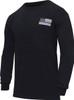 Black Honor and Respect TBL Thin Blue Line Flag Full Sleeve T-Shirt