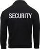 Black Security 1/4 Zip Job Shirt Uniform Duty Guard Officer Shirt Top