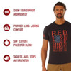 Athletic Muscle T-Shirt US Flag Remember Everyone Deployed R.E.D. Tee