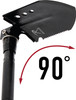Black Steel 8 in 1 Large Multi-Tool Shovel Survival Camping Knife Saw