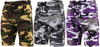 Mens Summer Sports Gym Lightweight BDU Military Camo Sweat Shorts