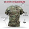 Mens Camo Tee Super Soft Vintage T-Shirt Army Camouflage Military Tactical Hunt
