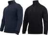 Heavy Duty Firefighter EMS Quarter Zip Work Shirt Long Sleeve EMT Sweater