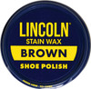 Lincoln Brown USMC Stain Wax Shoe Polish 2 1/8oz. Can