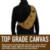 Compact Crossbody Canvas Vintage Sling Bag Shoulder Bag Or Chest Pack