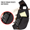 Compact Crossbody Canvas Vintage Sling Bag Shoulder Bag Or Chest Pack