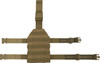 Coyote Brown Drop Leg MOLLE Panel Tactical Duty Belt Attachment Leg Strap for Gun Holster