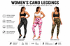 Women's Military Inspired Camouflage Leggings for Workout and Casual Wear