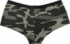 Womens Black Camo "Booty Camp" Booty Shorts Slim Fit Tight Lounge Underwear