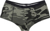 Womens Black Camo "Booty Camp" Booty Shorts Slim Fit Tight Lounge Underwear