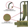 Army Universe New Black Military Alice Pack Frame with Olive Drab Suspender Straps & LC-1 Kidney Pad