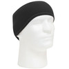 Black Polar Fleece Headband with Ear Warmers