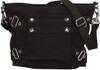 Mini Biker Gothic Shoulder Purse Bag with Strap | Cool Look Feel & Design Black Shoulder Bag Great work & everyday bag!