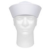 Army Universe White US Navy USN Type Uniform Dixie Cup Sailor Hat with Official Pin
