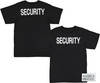 Army Universe Black Security Double Sided Official Bouncer Party Event Raid T-Shirt Security Staff Tee Pin