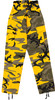 Yellow Camouflage Military BDU Pants Cargo Fatigues Fashion Trouser Camo Bottoms