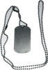 G.i. Type Silver DOG TAG on 24" Chain