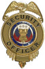 Gold Security Officer Badge | Liberty & Justice Pin-On Shield