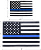 Transparent Thin Blue Line Flag Decal Law Enforcement Flag