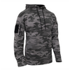 Mens Solid Concealed Carry Hoodie Pass Through Kangaroo Pocket CCW