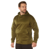 Mens Solid Concealed Carry Hoodie Pass Through Kangaroo Pocket CCW