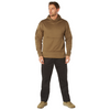 Mens Solid Concealed Carry Hoodie Pass Through Kangaroo Pocket CCW