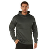 Mens Solid Concealed Carry Hoodie Pass Through Kangaroo Pocket CCW