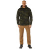 Mens Solid Concealed Carry Hoodie Pass Through Kangaroo Pocket CCW