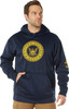 US NAVY Eagle Emblem Logo Hoodie Poly USN US Navy Official Pullover Sweatshirt