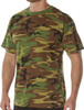 100% Cotton 5oz. Camouflage Short Sleeve T-Shirt Army Fashion Standard Fit Tee