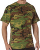 100% Cotton 5oz. Camouflage Short Sleeve T-Shirt Army Fashion Standard Fit Tee