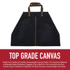 Wax Canvas Log Carrier – Indoor/Outdoor Firewood Bag – Great for Campfires and Fireplaces