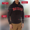 Black - Rothco 1953 Embroidered Every Day Hoodie – Pullover Hooded Sweatshirt with Graphics and Logo Sleeve