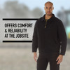 Men's Heavyweight Canvas Work Jacket Water Resistant Workwear Jacket with Lining
