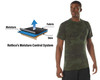 Men's Camouflage Moisture Wicking T-Shirt Tactical Workout Crew Neck Comfy Tee
