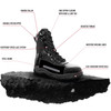 Forced Entry High-Gloss Tactical Slip-Resistant Boots with Side Zipper - 8 Inch