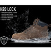 Men's Waterproof Tradesman 6 Inch Work Boots – Lightweight Shoes with Fatigue Defense System