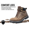 Men's Waterproof Tradesman 6 Inch Work Boots – Lightweight Shoes with Fatigue Defense System