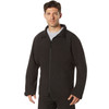 Black Covert Ops Concealed Carry Soft Shell Jacket - Water-Resistant CCW Jacket