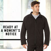 Black Covert Ops Concealed Carry Soft Shell Jacket - Water-Resistant CCW Jacket