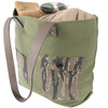 Two Tone Tiger Stripe Camo Canvas Tote Bag Multifunctional Utility 23L Carry Bag