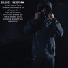 Black Shadow Ops Waterproof Rain Jacket - Ultra-Light High-Performance Rain Coat