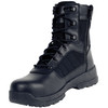 Black Guardian 8 Inch Water Resistant Leather Tactical Boots With Side Zipper